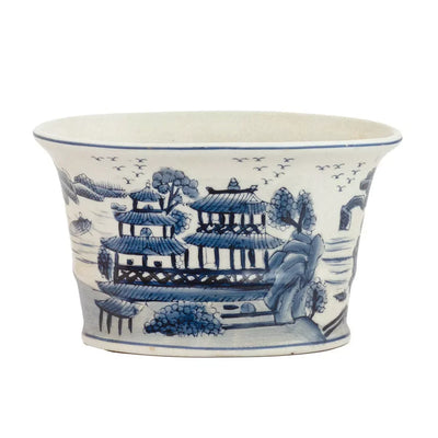 Oval Planter - Oriental Flared - Ceramic