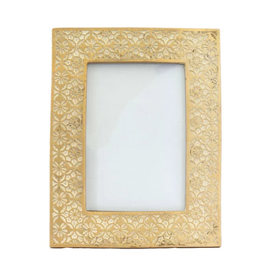 Picture Frame - Antique Gold & White