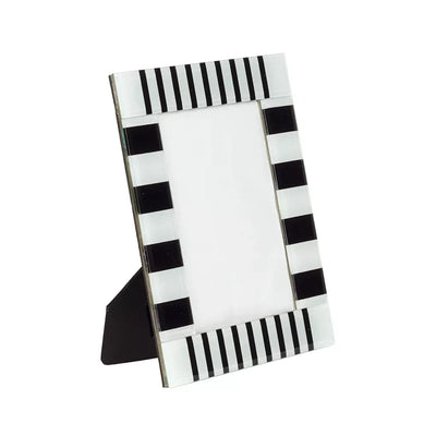 Picture Frame Glass Black & White 21.5cm Frame