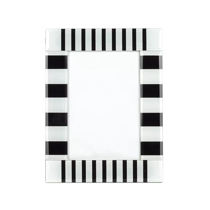 Picture Frame Glass Black & White 21.5cm Frame
