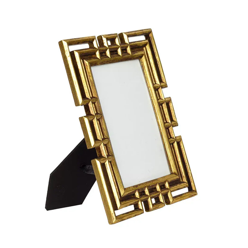 Picture Frame - Gold Antique Bold Lines - Frame
