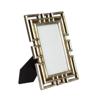 Picture Frame - Silver Antique Bold Lines - Frame
