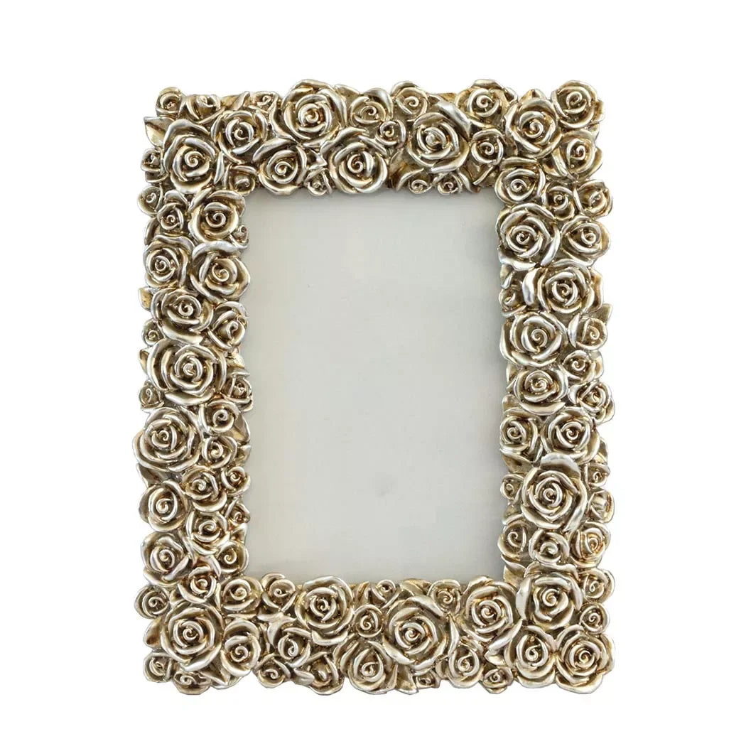 Picture Frame - Silver Rosebush