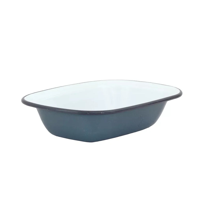 Pie Dish - Enamel Greys 20cm - Enamel