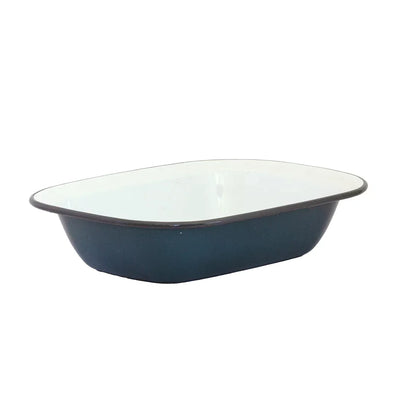 Pie Dish -Enamel Greys 24cm - Enamel