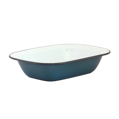 Pie Dish -Enamel Greys 28cm - Enamel