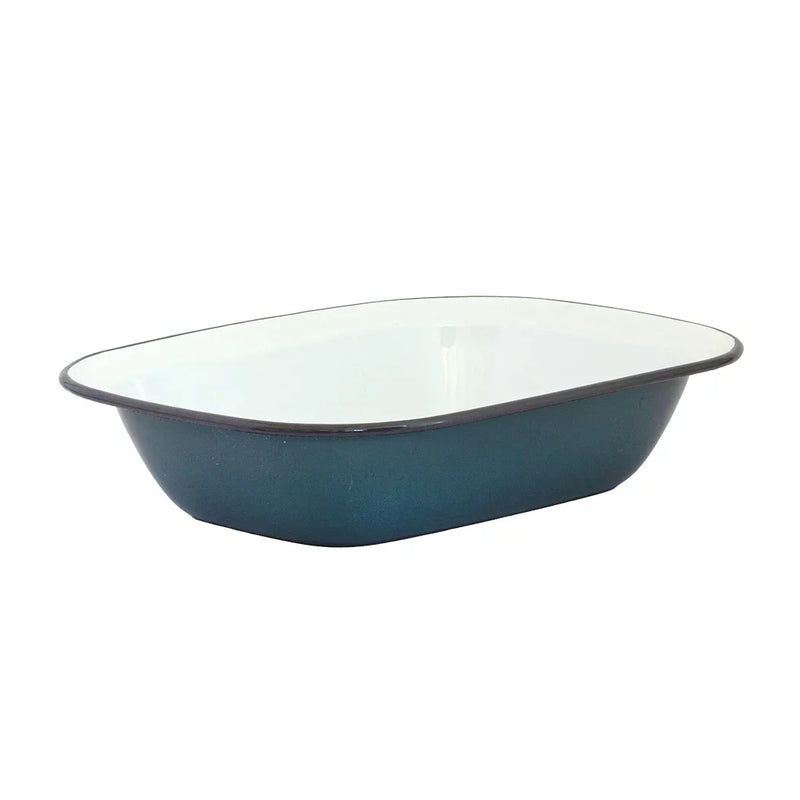 Pie Dish -Enamel Greys 28cm - Enamel