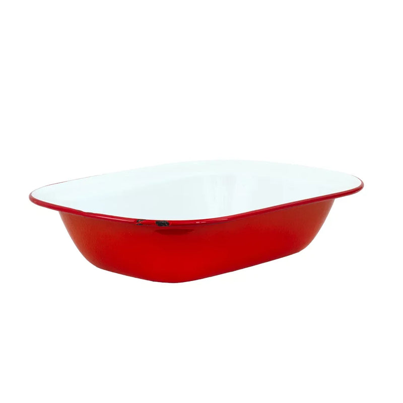 Pie Dish - Enamel Reds 30cm [Markdown] - Enamel