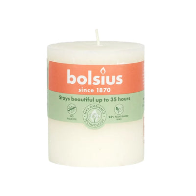 Pillar Candle - Rustic Soft Pearl 35H - Candle