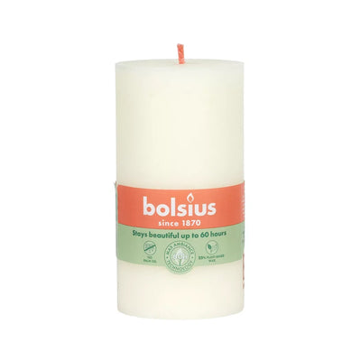 Pillar Candle - Rustic Soft Pearl 60H - Candle