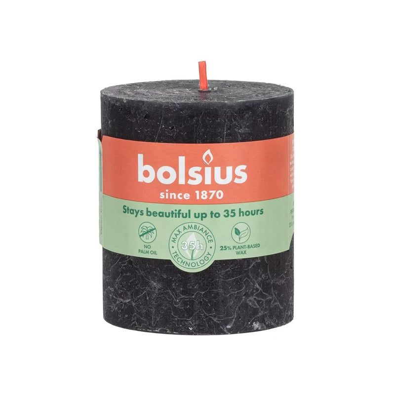Pillar Candle - Rustic Storm Grey 35H - Candle