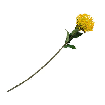 Pincushion Stem - 74cm Yellow - Greenery