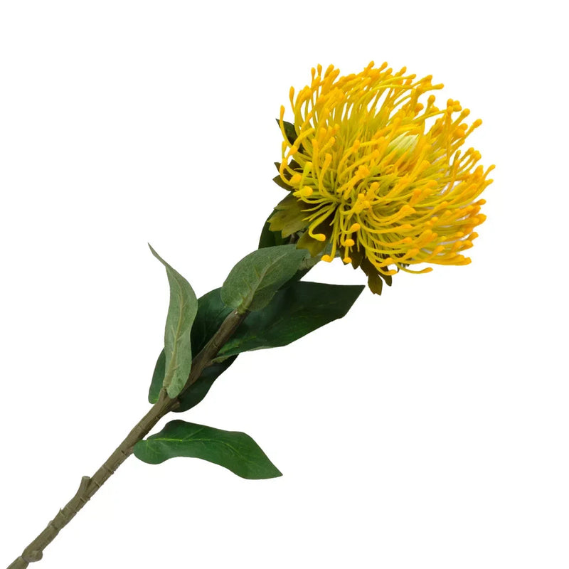 Pincushion Stem - 74cm Yellow - Greenery