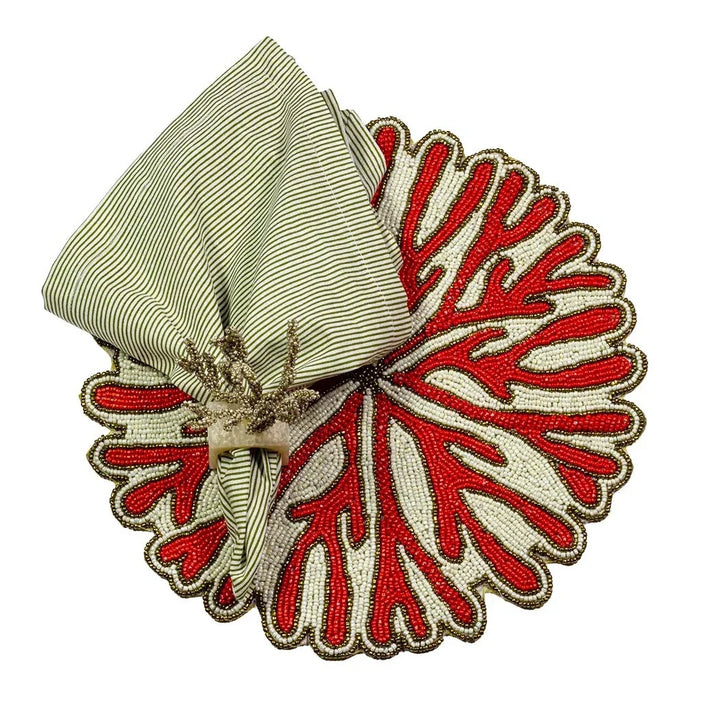 Placemat - Coral Beadwork - Beadwork