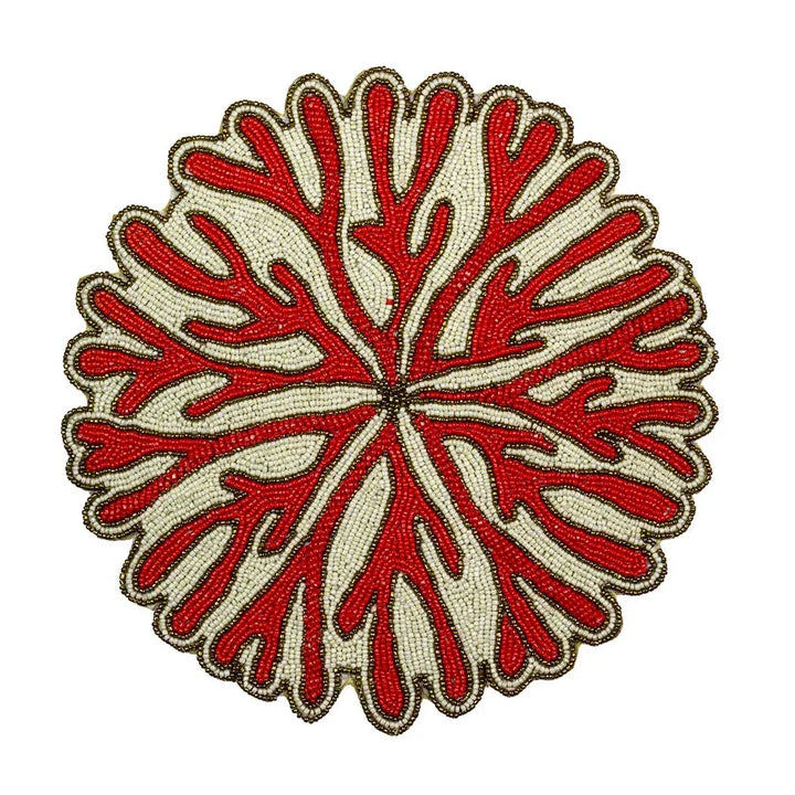 Placemat - Coral Beadwork - Beadwork