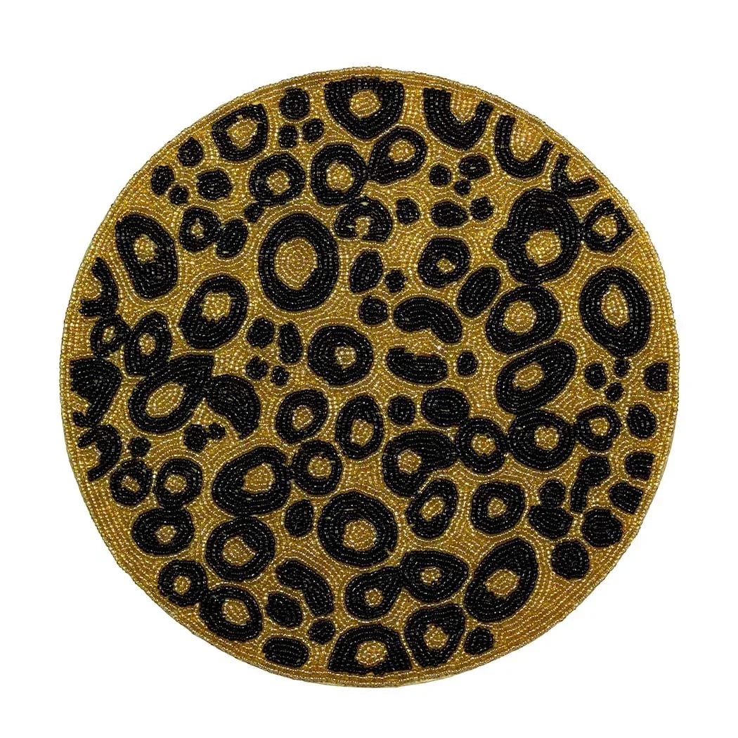 Placemat - Leopard Beadwork - Beadwork