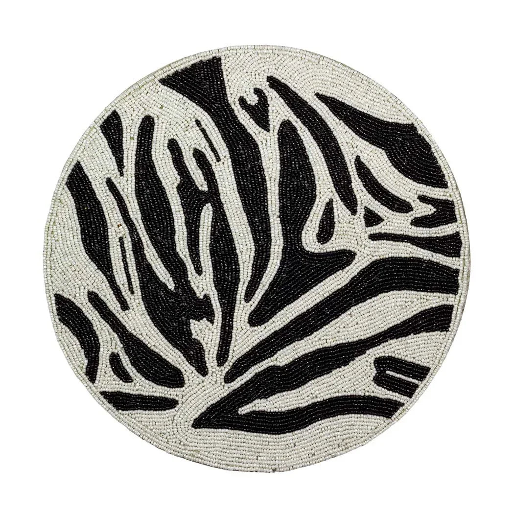 Placemat - Zebra Beadwork - Beadwork