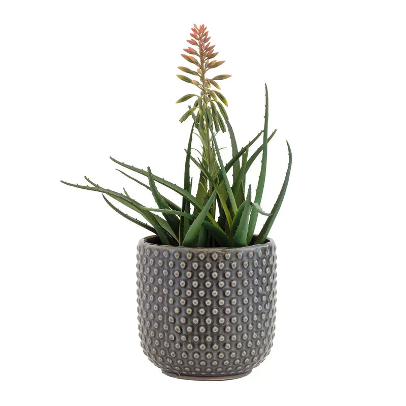 Planter - Ceramic Ebony Dots 15cm - Ceramic