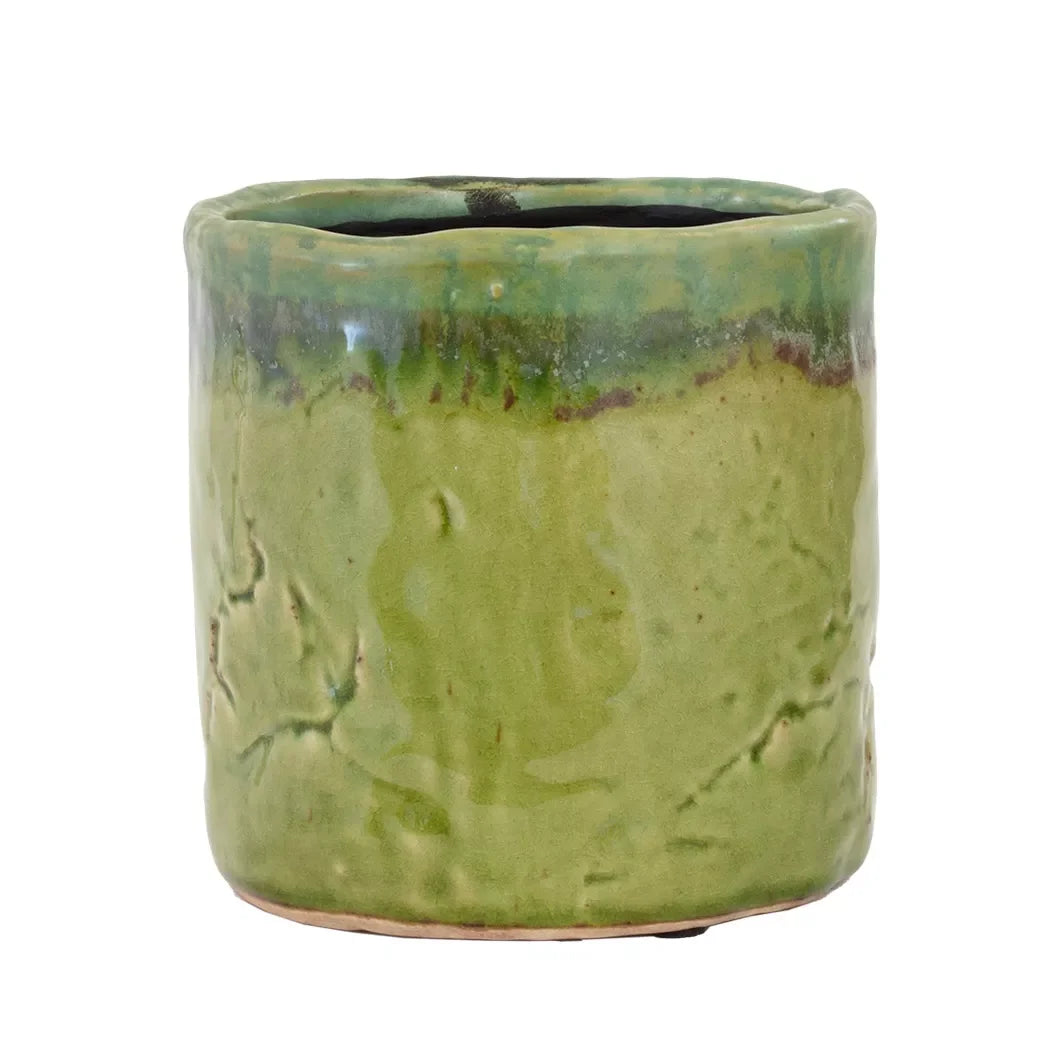 Planter - Ceramic Green Jungle 14cm