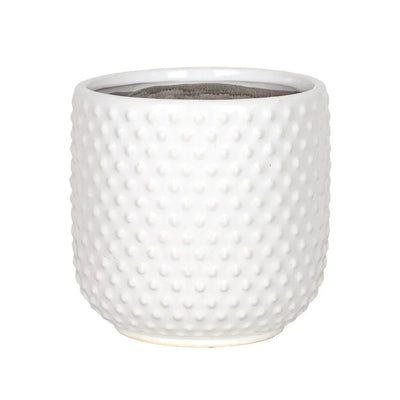 Planter - Ceramic White Dots 14cm - Ceramic