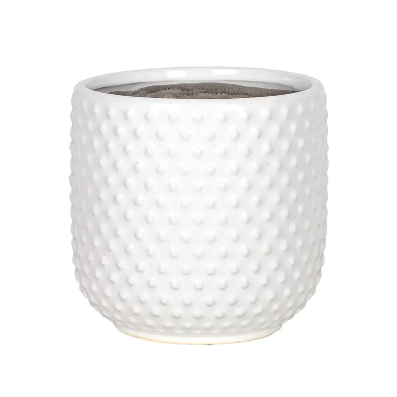 Planter - Ceramic White Dots 14cm - Ceramic