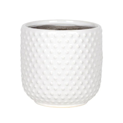 Planter - Ceramic White Dots 14cm - Ceramic