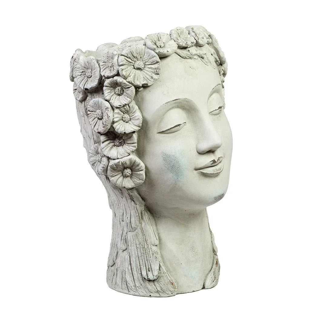 Planter - Flower Lady Cement - Ceramic