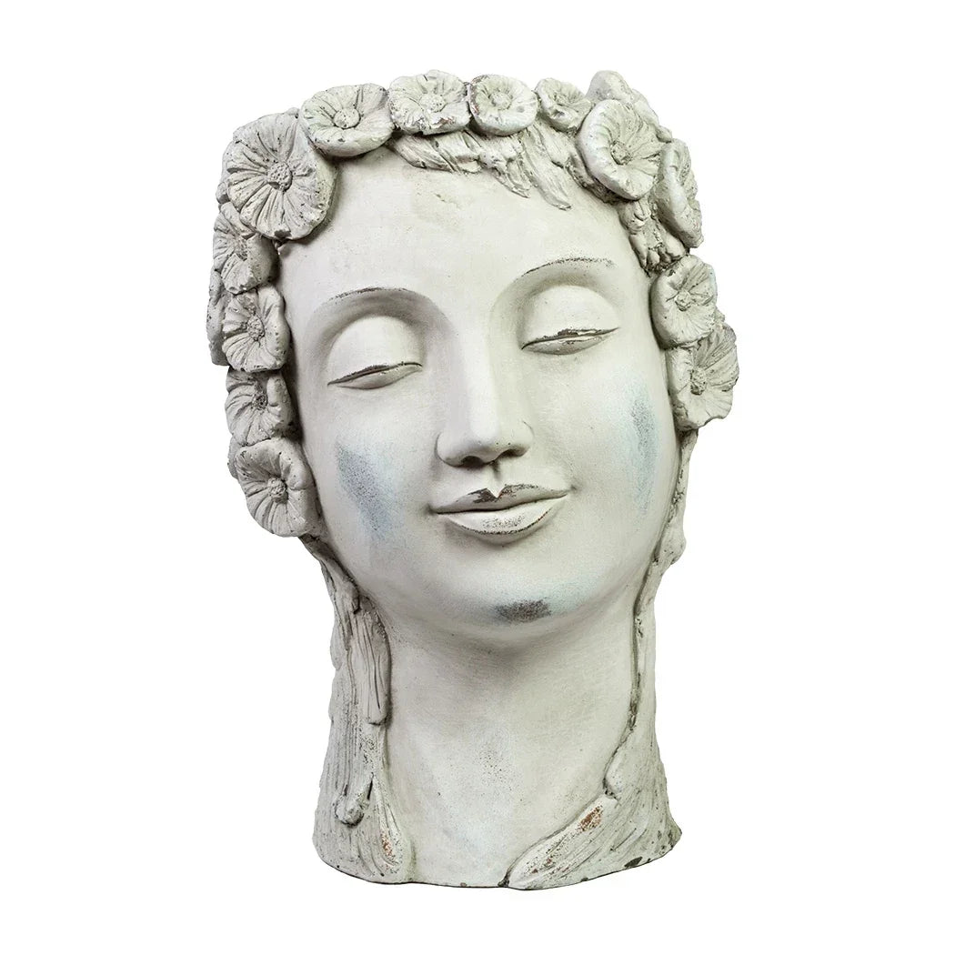 Planter - Flower Lady Cement - Ceramic