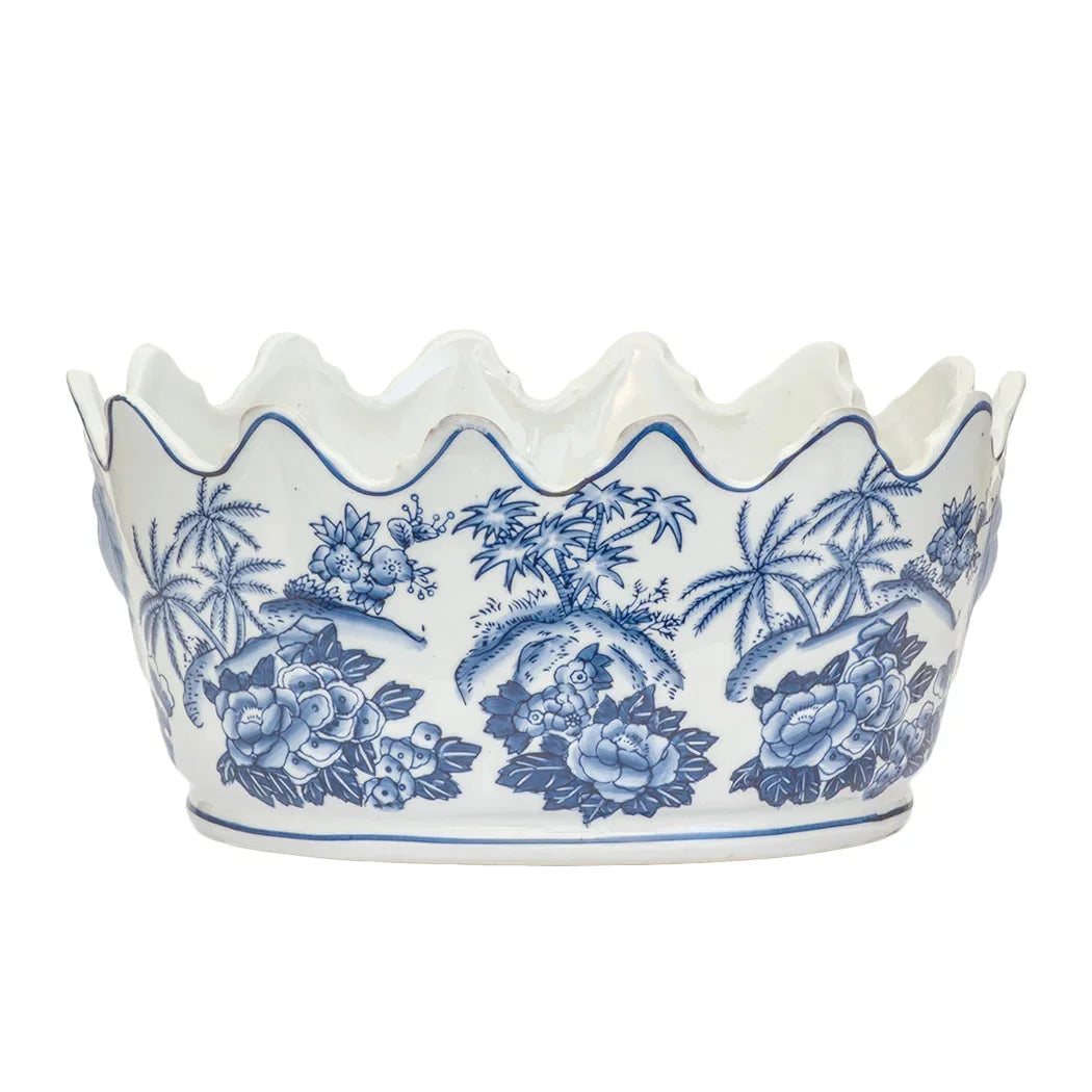 Planter - Oval Paradise Crown - Ceramic