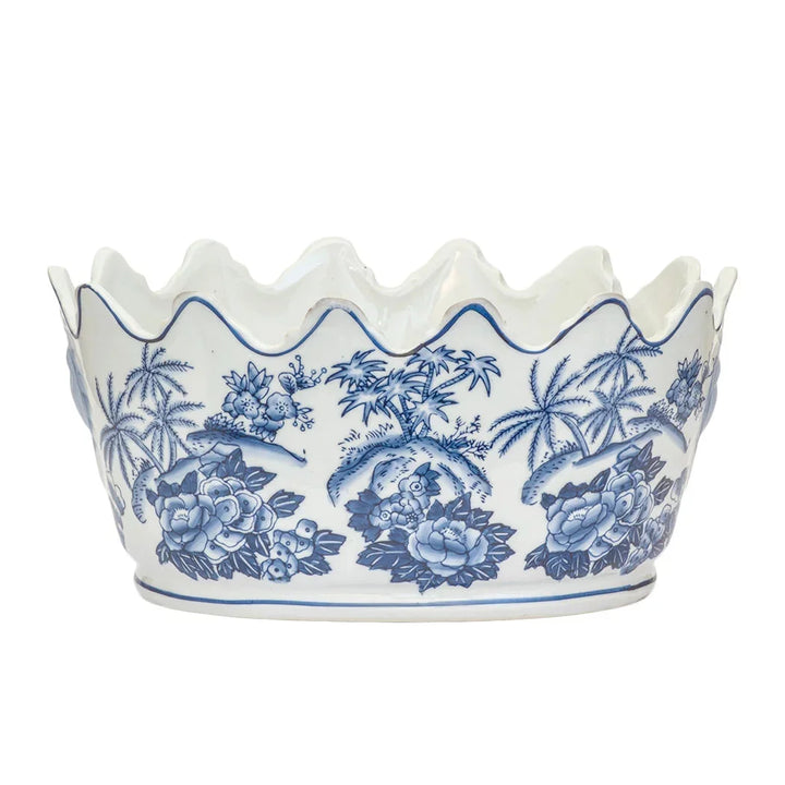 Planter - Oval Paradise Crown - Ceramic