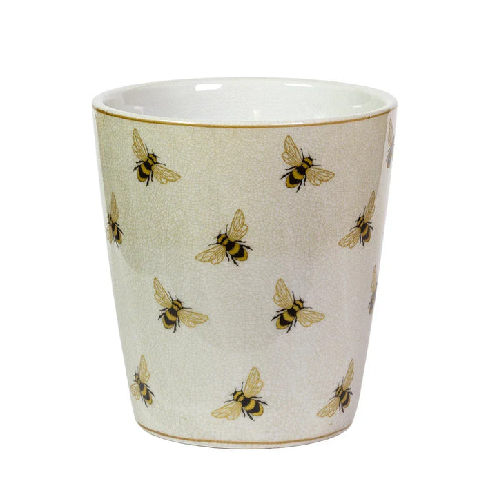 Planter - Vintage Honey Bees 15cm - Ceramic