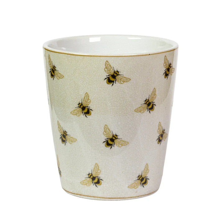 Planter - Vintage Honey Bees 15cm - Ceramic