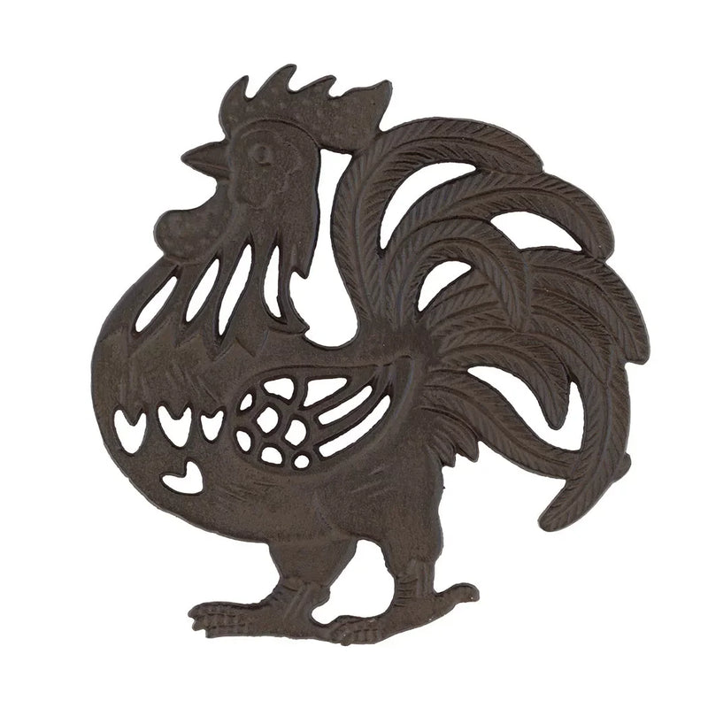 Pot Stand - Rooster - Pewter