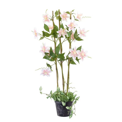 Potted Plant - Pink Leather Flower 80cm