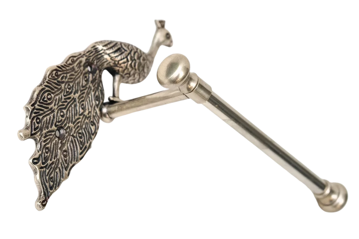 Roll Holder - Peacock Silver - Pewter