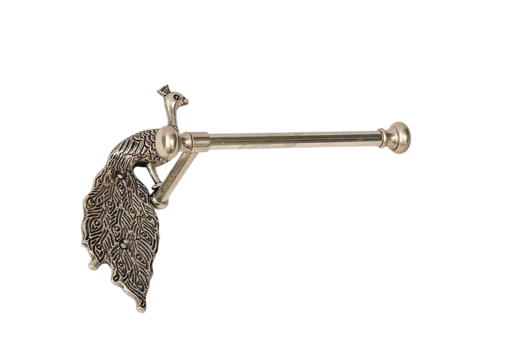 Roll Holder - Peacock Silver - Pewter