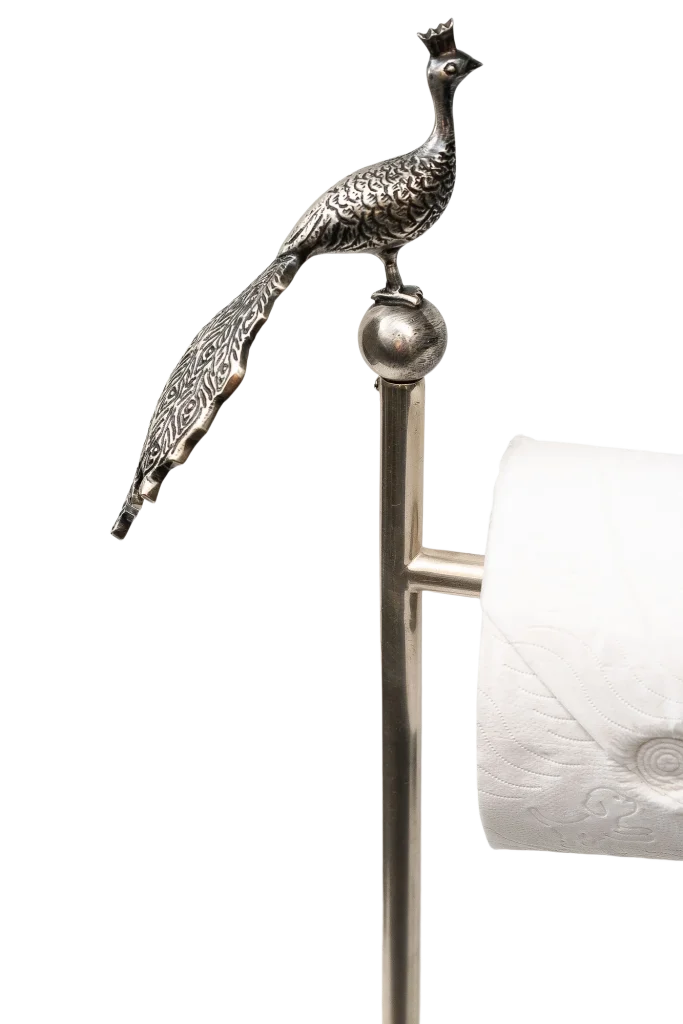 Roll Organiser & Holder - Peacock Silver - Pewter