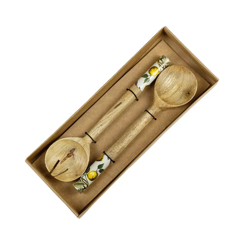 Salad Servers - Wooden Lemons - Wood