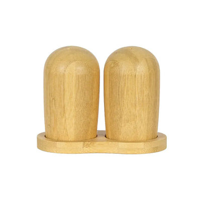 Salt & Pepper Set - Bamboo - Ceramic