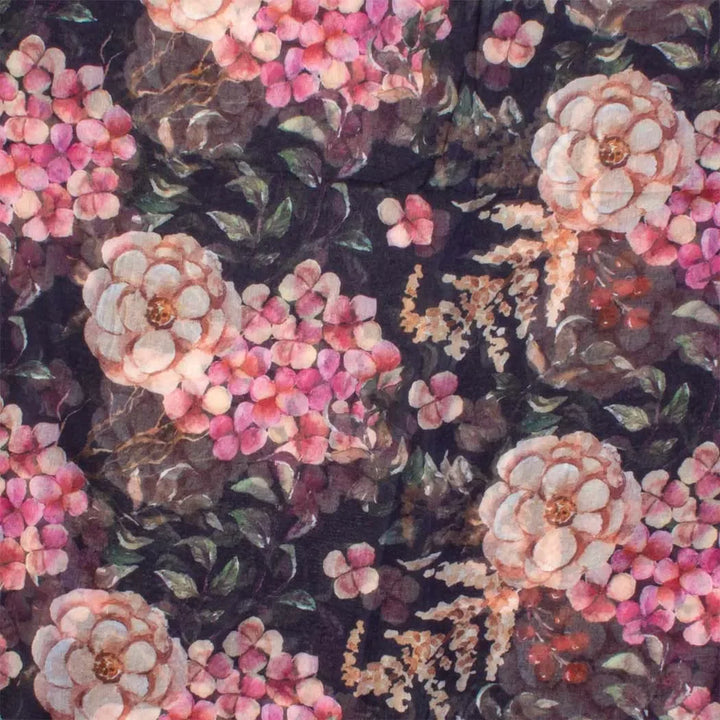 Scarf - Ebony Hydrangea - Scarf