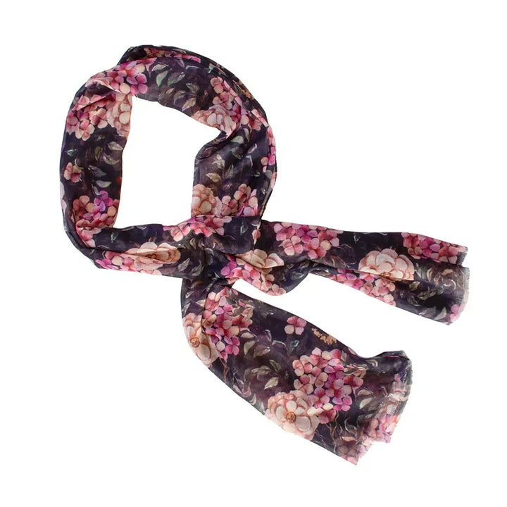 Scarf - Ebony Hydrangea - Scarf