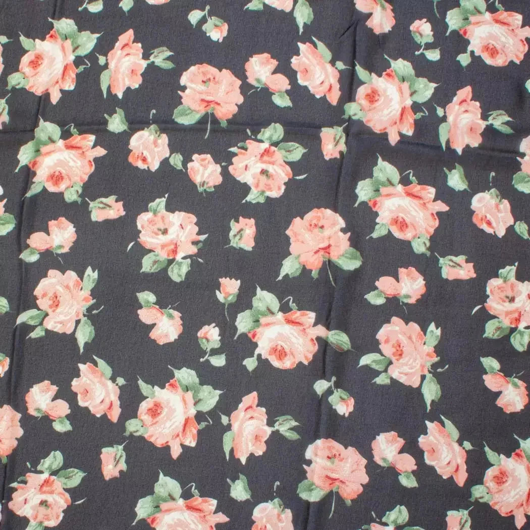 Scarf - Ebony Roses - Scarf