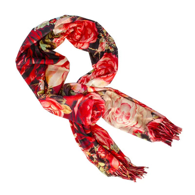 Scarf - Pink & Red Roses - Scarf