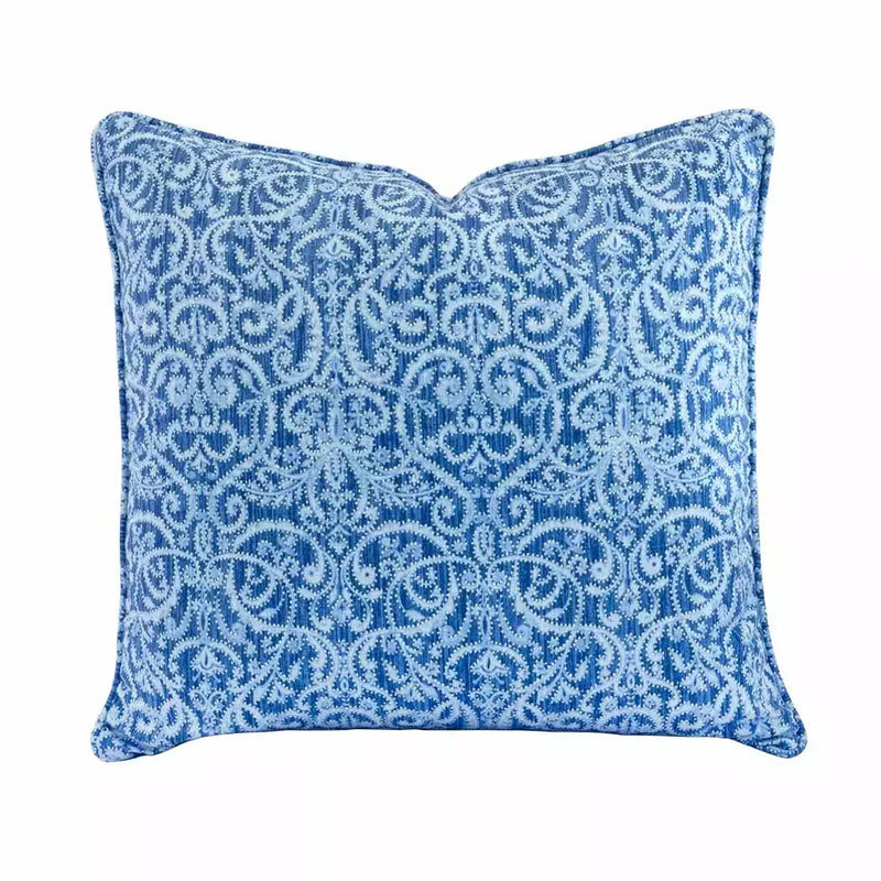 Scatter Cushion Cover - Blue Fleur 60x60