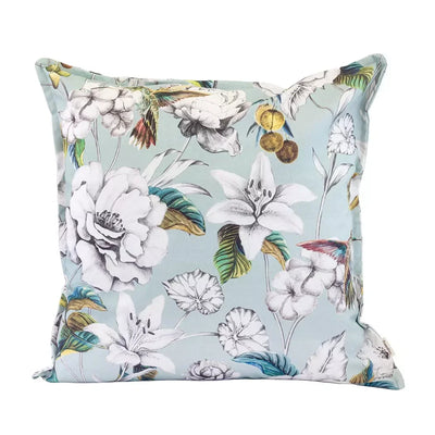Scatter Cushion Cover - Floral Hummingbirds 60 x 60