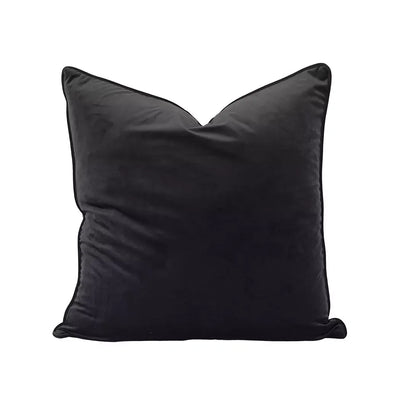 Scatter Cushion Cover - Velvet Charcoal 60x60 - Cushion