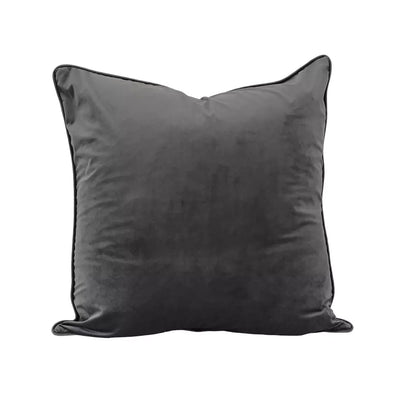 Scatter Cushion Cover - Velvet Charcoal Grey 60x60 - Cushion