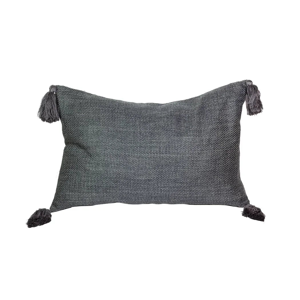 Scatter Cushion - Tassel Dark Grey 40cm x 60cm - Cushion