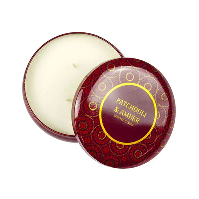 Scented Candle - Patchouli & Amber 13.5cm D - Candle