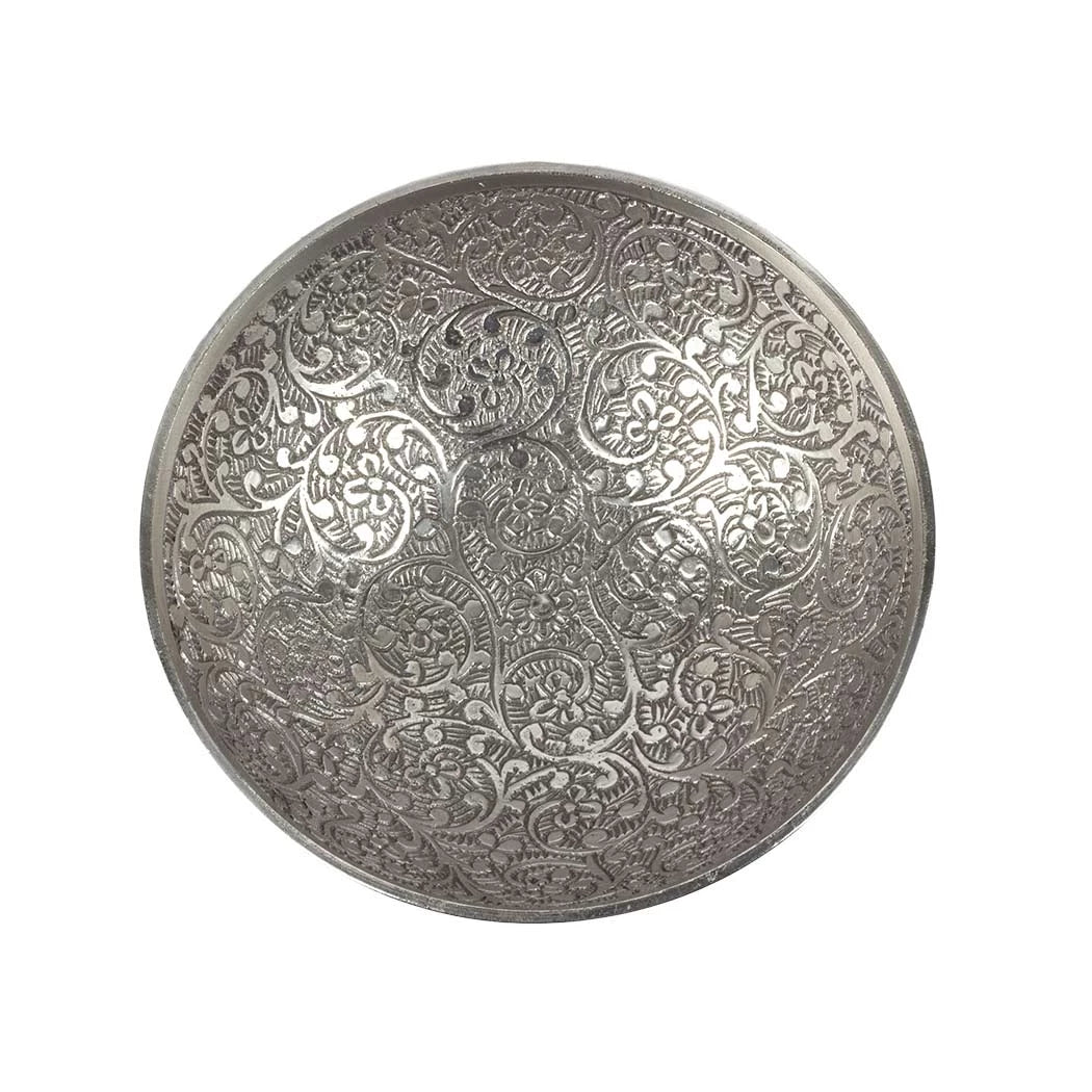 Bowl - Silver Elevated Floral Petite